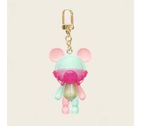 Shein NCosmos Llavero de oso con estilo pandémico chic - Colgante de bolso ABS de 18CM, 7 colores a elegir, un solo artículo, regalo de cumpleaños - Verde