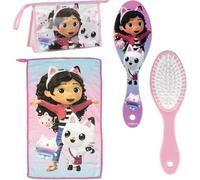 Shein Neceser Aseo Viaje Accesorios Gabby´S Dollhouse para Niños con Accesorios - Set de Viaje Infantil con Cepillo, Toalla Suave y Bolsa de Transporte - Id