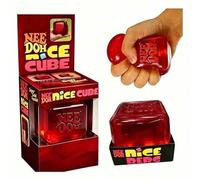 Shein NeeDoh Schylling Nice Cube Juguete Suave, Diseño Cuadrado Super Presionable, Estilo de Color Retro Brillante Vibrante, Textura de Gelatina Transparent