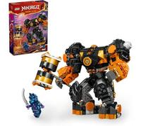 Shein NINJAGO Mech de Tierra Elemental de Cole, Juguete de Mini Personalizable, Figura de Acción de Aventura con Cole y Figuras Miniatura del Guerrero Lobo