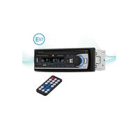 Shein NK Auto Radio Coche - 1 DIN - 4x40W - Bluetooth 4.0 , Función AUX, Reproductor MP3 y Doble Puerto USB, FM Sonido Estéreo, Llamadas Manos Libres, Mando
