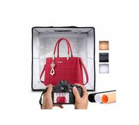 Shein NK Caja de Luz Estudio Fotográfico Plegable (50x50cm) - 144 Leds, 3 temperaturas de Luz, Brillo Ajustable x10, RA90, Productos pequeños Joyas, Asa par
