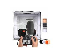 Shein NK Caja de Luz Estudio Fotográfico Plegable (60x60cm) - 160 Leds, 3 temperaturas de Luz, Brillo Ajustable x10, RA90, Productos pequeños Joyas, Asa par