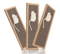 Shein Nobleza - 3*Rascador de cartón para gatos. Alfombrilla con Catnip. 38cm * 12.5cm * 1.8cm
