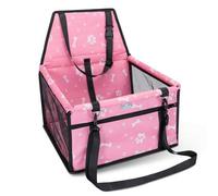 Shein Nobleza - Refuerzo de Coche para Perros, Asiento del Coche de para Mascotas Perro Gato Plegable Lavable Viaje Bolsas y Otra Mascota Pequeña con Crema