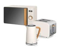 Shein Nordic Set Desayuno, Hervidor Agua 1,7L, ✅Envíos 24/48h ✅ Tostadora 2 Rebanadas Ranura Ancha, Microondas 20L Digital, SWAN, STRP1060WHTNEU, Blanco