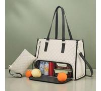 Shein Nueva bolsa de gran capacidad de moda, bolsa aislante multicolor clásica que se puede colocar en la computadora, bolsa de mamá para ir al trabajo, bol