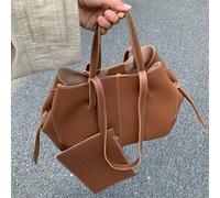 Shein Nueva bolsa de hombro de nicho coreano con patrón de lichis, plisada, para mujeres, versátil, de gran capacidad, de lujo ligero, de moda retro, elegan