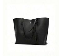 Shein Nueva bolsa de tote de moda para mujer, bolsa de compras versátil casual de unicolor de gran capacidad y vintage, bolso de mano de alta calidad con bo