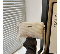 Shein Nueva bolso de mano tejido de paja para mujer, bolso cruzado cuadrado pequeño y versátil, diseño dulce, mayorista y nicho, primavera/verano