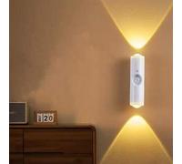 Shein Nueva luz de pared magnética recargable, luz nocturna con sensor de movimiento inteligente, lámpara de atmósfera con ojos de gato autoadhesiva para es