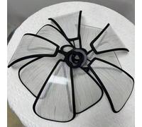 Shein Nueva pantalla de lámpara de pétalos de estilo zen wabi-sabi chino, pantalla de lámpara colgante retro tejida a mano compuesta de 10 pétalos, base de