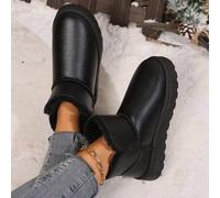 Shein Nuevas botas de nieve de gran tamaño para mujer, estilo fronterizo, botas de esquí impermeables, antideslizantes y muy cálidas para parejas, con suela