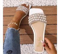 Shein Nuevas sandalias planas de primavera/verano de estilo romano, cómodas, en negro/beige/marrón, recomendadas por blogueros. Sandalias elegantes de plata