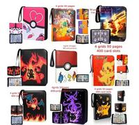 Shein Nuevo álbum de fotos con cierre de cremallera de 400 y 900 páginas para colección de cartas Pokémon, con personajes de anime, como regalo para niños (