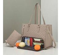 Shein Nuevo bolso de gran capacidad de moda, bolso aislante multicolor clásico que se puede colocar en la computadora, bolso de mamá para ir al trabajo, bol