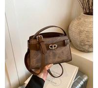 Shein Nuevo bolso de mano de dama con estampado de lichis de verano, decoración de correa para el hombro ajustable, bolso de mensajero con decoración de her