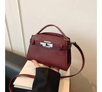 Shein Nuevo bolso de mano de dama con estampado de lichis para el verano, decoración de correa de hombro ajustable, bolso de mensajero de unicolor minimalis