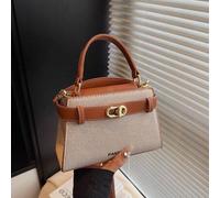 Shein Nuevo bolso de mano de dama con estampado de lichis para el verano, decoración de correa de hombro ajustable, bolso de mensajero de unicolor minimalis