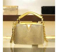 Shein Nuevo bolso de mano para mujer de moda con remaches de diamantes retro europeos y americanos con diamantes de imitación, bolso bandolera de un solo ho
