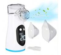 Shein Nuevo diseño de humidificador ultrasónico recargable con pantalla digital, mini vaporizador portátil de mano con autolimpieza e inhalación