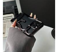 Shein Nuevo estuche de teléfono con diseño de serpiente hueca y chapada en color, compatible con Apple 11/12/13/14/15/16 Pro/Pro Max. Carcasa protectora de