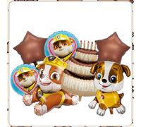 Shein Nuevo globo de lámina de aluminio con forma de Paw Patrol, perro de dibujos animados, decoración de fiesta de cumpleaños de Paw Patrol, globo digital