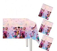 Shein Nuevo Mantel - Serie Rosa - Fiesta de Cumpleaños de Cazador de Demonios - Película Animada - Juego de Mantel Decorativo Desechable - Suministros de Fi