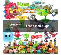Shein Nuevo modelo de Plantas contra Zombis - Lanzaguisantes - Zombi con cubo - Piezas individuales sin ensamblar - Accesorios - Decoraciones - Interactivo