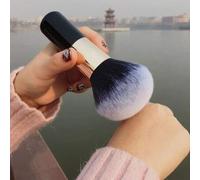 Shein Nuevo pincel de polvos individual y grueso, pincel de polvos multifuncional negro, pincel de rubor, herramienta de maquillaje y pincel cosmético