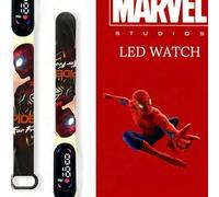 Shein Nuevo reloj de Spiderman para niños, pulsera deportiva para niños, reloj digital para niños, reloj electrónico LED, los relojes LED solo pueden ver la
