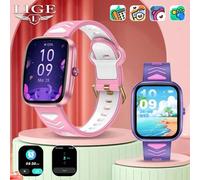 Shein Nuevo reloj inteligente LIGE para niños de 1,75 pulgadas con pantalla cuadrada HD grande, una variedad de juegos de rompecabezas divertidos, cámaras H