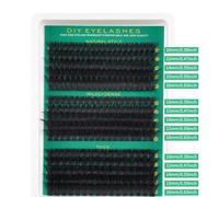 Shein Nuevo set de 300 piezas/15 filas de racimos de pestañas 5D esponjosos DIY 30D/40D/50D/60D/80D100D, pestañas naturales gruesas de 8-16 mm de mezcla de