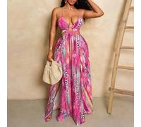 Shein Nuevo vestido casual de mujer para primavera/verano de BamGleam con estampado de leopardo, apto para festivales de música, Pascua, Nashville, estilo b