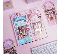 Shein Nuevos adhesivos portátiles del grupo de caza de brujas de dibujos animados, de alta calidad y apariencia creativa, transparentes y resistentes al agu