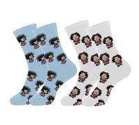 Shein Nuevos calcetines de mujer de alta calidad con diseño clásico de personaje Mafalda, calcetines casuales de dibujos animados para mujeres, para todas l