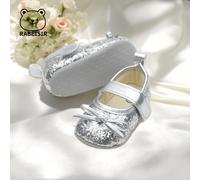 Shein Nuevos zapatos antideslizantes y resistentes a golpes de estilo coreano casual para el primer paso de bebés/niños pequeños, con detalles brillantes, e