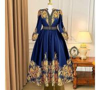 Shein Nunca pasa de moda: Gótico Prep con un toque de Miércoles. Abraza tu lado femenino oscuro de la moda. Vestido maxi de manga larga con cuello redondo,