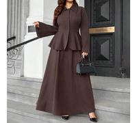 Shein Nunca pasa de moda: Gótico Prep con un toque de Miércoles. Abraza tu lado femenino y oscuro de la moda. Conjunto de top ceñido a la cintura y falda mi