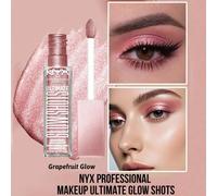 Shein NYX PROFESSIONAL MAKEUP Ultimate Glow Shots, Grapefruit Glow, Sombra de ojos líquida, sombra de ojos con brillo de larga duración con vitamina C, bril