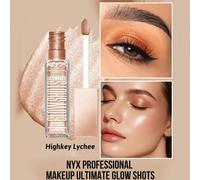 Shein NYX PROFESSIONAL MAKEUP Ultimate Glow Shots, Highkey Lychee, Sombra de ojos líquida, sombra de ojos con brillo de larga duración con vitamina C, fórmu