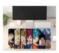 Shein Oedim Alfombrilla para Escritorio Dragon Ball Super Fases de Goku, Varias Medidas, Producto Oficial TOEI Animation, Moqueta PVC, Suelo vinilico, DBS
