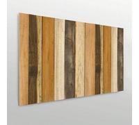 Shein Oedim Cabecero Cama Textura Antiguo Recto Vertical Madera fabricado en forex PVC de 5 mm de grosor mediante impresión digital | Disponible en Varias M