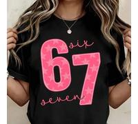Shein Oferta especial por tiempo limitado en productos nuevos: ¡quedan pocas unidades! ¡Aprovecha esta ganga! La camiseta de manga corta con estampado de 67