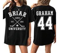 Shein Off Campus Garrett Graham 44 Camiseta de Hockey Briar Camiseta de Hockey Camiseta de Romance de Hockey Moda de Verano Camiseta de Algodón para Hombres