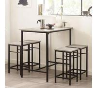 Shein OGT11 Juego de mesa de bar, mesa de comedor de 5 piezas, mesa de bistró con grupo de asientos de 4 sillas