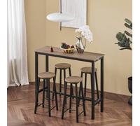 Shein OGT22-WN Juegos de Muebles Altas 1 Comedor Mesa Alta y 4 Taburetes de Bar ES (OGT22-WN) Mesas Altas de Cocina Mesa Alta Cocina Mesa Alta Cocina Con Ta