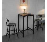 Shein OGT38-K-SCH Mesa de Comedor Material Cristal Templado/Metal Negro Medidas 60 x 60 x 75 cm ES (Altura 75 cm)