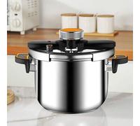 Shein Olla a presión de 6 litros, fácil de abrir, de bajo consumo, apta para cocinas de inducción y gas, de acero inoxidable.