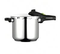 Shein Olla a presión Rapid Xpress, fabricada en acero inoxidable 18/10, para todo tipo de cocinas, incluyendo inducción, 2 niveles de presión, 5 sistemas de